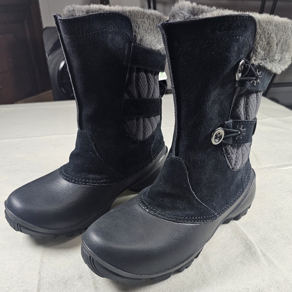 NEW Columbia Women's Winter Boots - Black/Gray - Size 6 - Picture 4 of 8